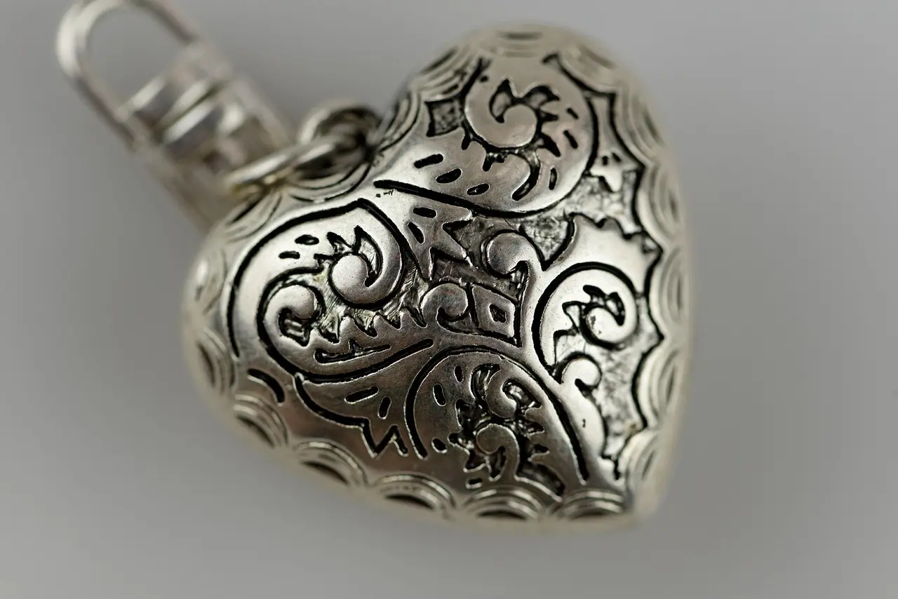 Sølvhjerte vedhæng